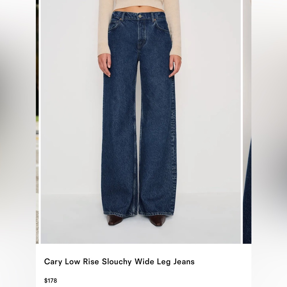 Reformation Cary Low Rise Slouchy Wide Leg Jeans